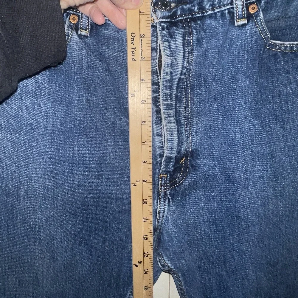 Levi's 505 Regular Fit Jeans Men's 40x30 Dark Stonewash Straight Leg Blue Denim